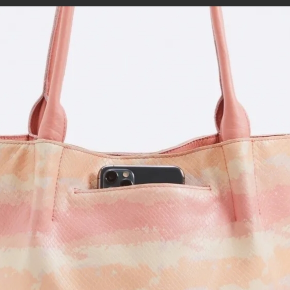 Hammitt Oliver Pink Gold Pumpkin Himalayan snake purse Shoulder FALL Handbag NEW - Picture 5 of 8